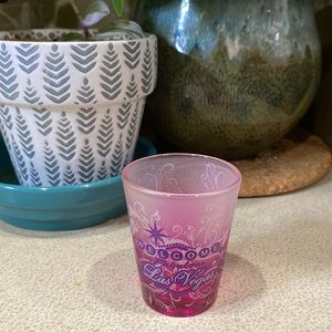 Pink Las Vegas, NV shot glass